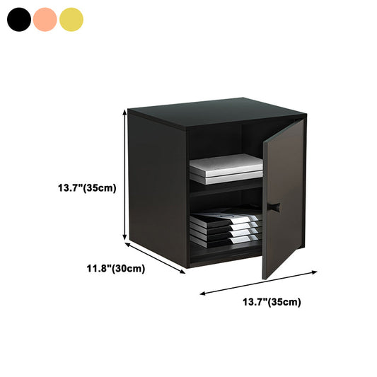 Estantería moderna de estantería de metal para dormitorio, 13.7 "W x 11.8" D x 13.7 "H