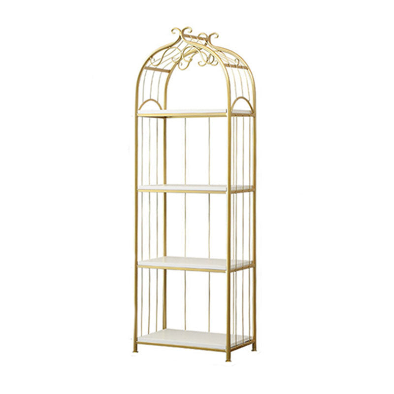 Metal Bookshelf Modern Etagere Bookcase Storage and Display Shelves 20"L x 12"W x 59"H Clearhalo 'Bookcases' 'furn' 'furn_bookcases' 'Furniture' 'Office Furniture' 5672471