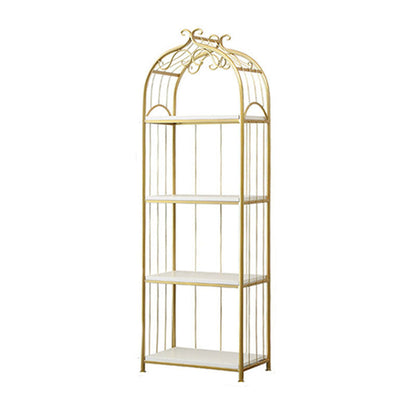 Metal Bookshelf Modern Etagere Bookcase Storage and Display Shelves 20"L x 12"W x 59"H Clearhalo 'Bookcases' 'furn' 'furn_bookcases' 'Furniture' 'Office Furniture' 5672471