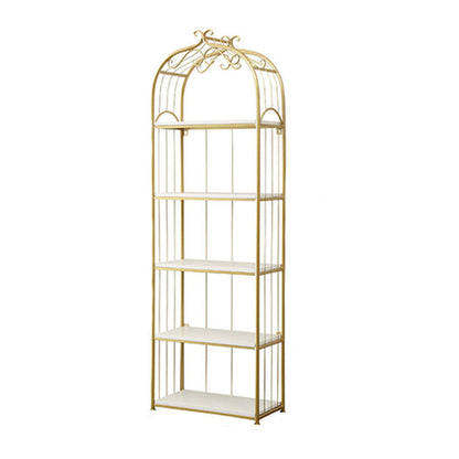 Metal Bookshelf Modern Etagere Bookcase Storage and Display Shelves 19.7"L x 11.8"W x 66.9"H