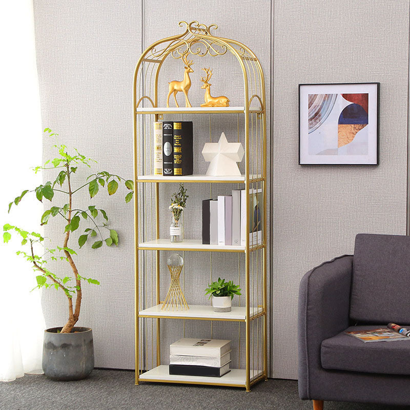 Metal Bookshelf Modern Etagere Bookcase Storage and Display Shelves Clearhalo 'Bookcases' 'furn' 'furn_bookcases' 'Furniture' 'Office Furniture' 5672473