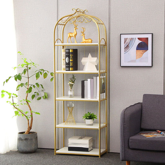 Metal Bookshelf Modern Etagere Bookcase Storage and Display Shelves Clearhalo 'Bookcases' 'furn' 'furn_bookcases' 'Furniture' 'Office Furniture' 5672473