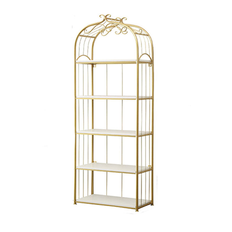 Metal Bookshelf Modern Etagere Bookcase Storage and Display Shelves 23.6"L x 11.8"W x 66.9"H Clearhalo 'Bookcases' 'furn' 'furn_bookcases' 'Furniture' 'Office Furniture' 5672477