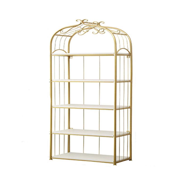 Metal Bookshelf Modern Etagere Bookcase Storage and Display Shelves 31.5"L x 11.8"W x 70.9"H Clearhalo 'Bookcases' 'furn' 'furn_bookcases' 'Furniture' 'Office Furniture' 5672486