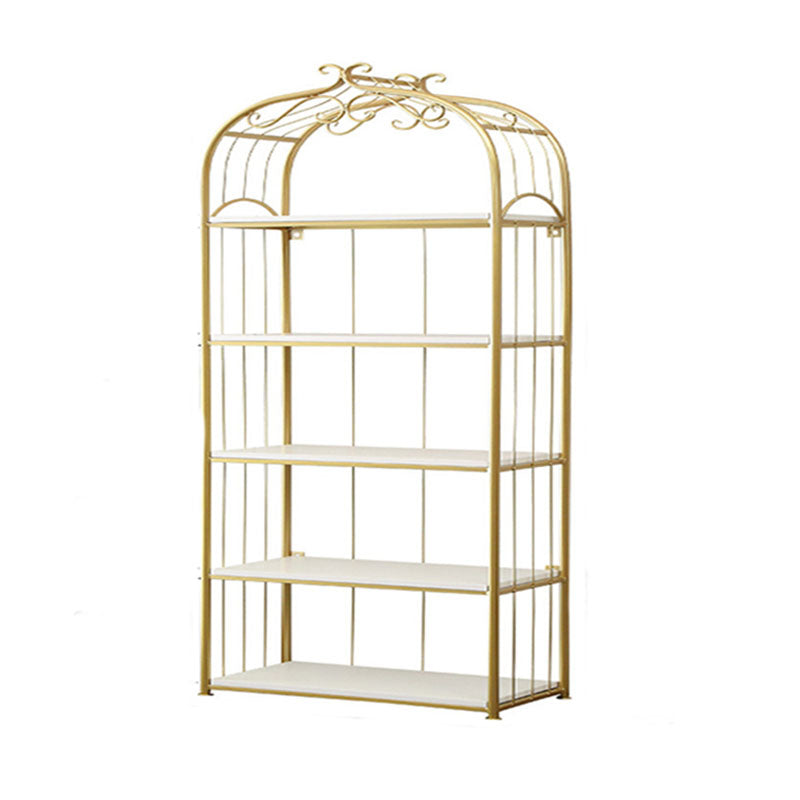 Metal Bookshelf Modern Etagere Bookcase Storage and Display Shelves 31.5"L x 13.8"W x 70.9"H Clearhalo 'Bookcases' 'furn' 'furn_bookcases' 'Furniture' 'Office Furniture' 5672488