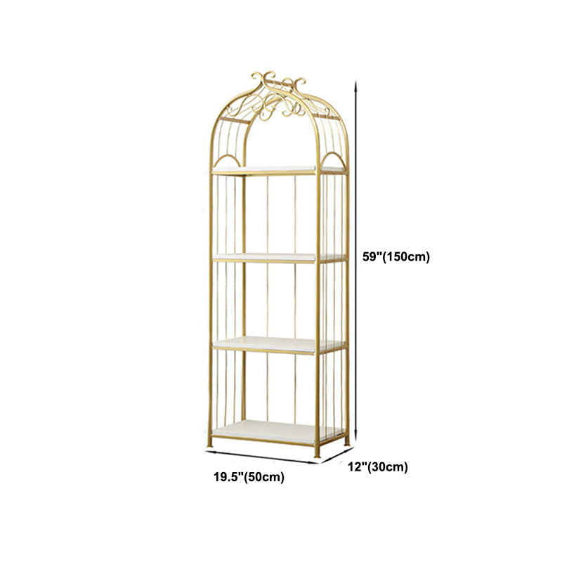 Metal Bookshelf Modern Etagere Bookcase Storage and Display Shelves Clearhalo 'Bookcases' 'furn' 'furn_bookcases' 'Furniture' 'Office Furniture' 5672492