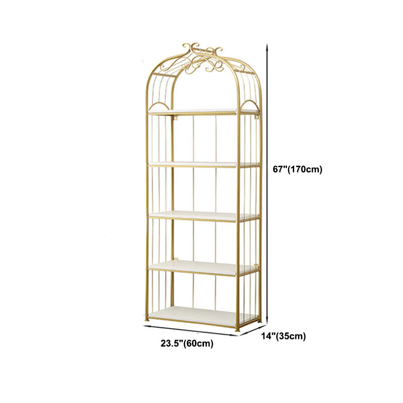 Metal Bookshelf Modern Etagere Bookcase Storage and Display Shelves Clearhalo 'Bookcases' 'furn' 'furn_bookcases' 'Furniture' 'Office Furniture' 5672493