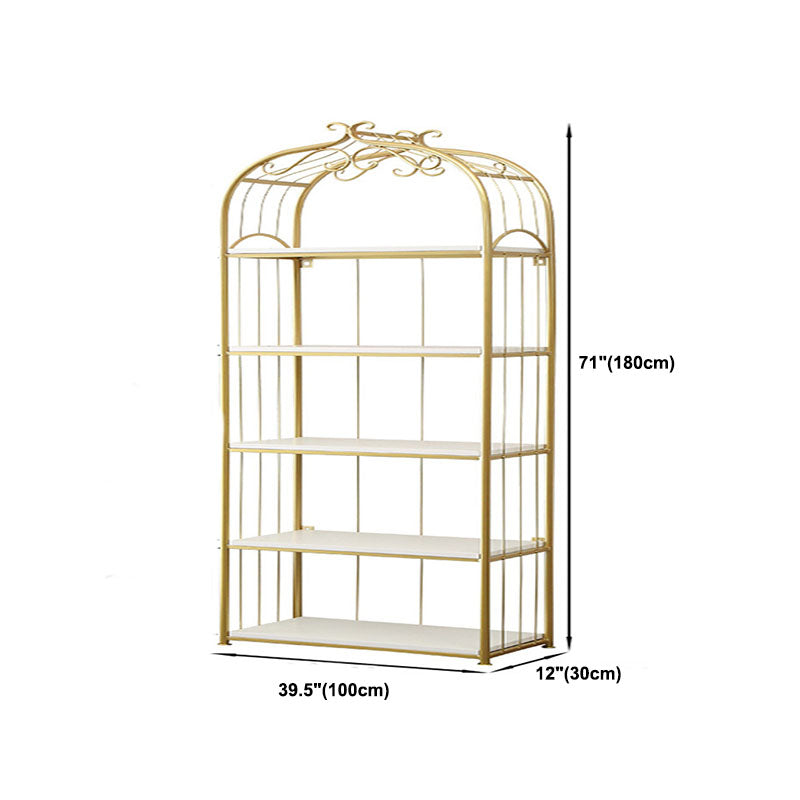 Metal Bookshelf Modern Etagere Bookcase Storage and Display Shelves Clearhalo 'Bookcases' 'furn' 'furn_bookcases' 'Furniture' 'Office Furniture' 5672495