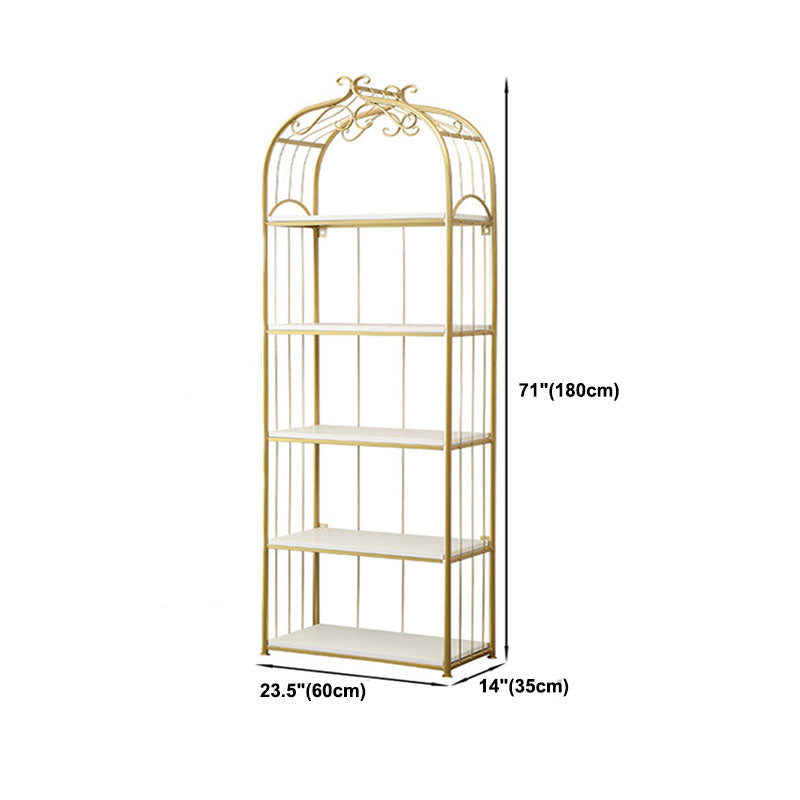 Metal Bookshelf Modern Etagere Bookcase Storage and Display Shelves Clearhalo 'Bookcases' 'furn' 'furn_bookcases' 'Furniture' 'Office Furniture' 5672496