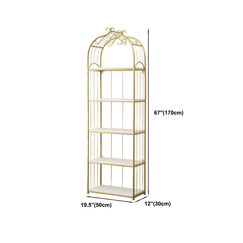 Metal Bookshelf Modern Etagere Bookcase Storage and Display Shelves Clearhalo 'Bookcases' 'furn' 'furn_bookcases' 'Furniture' 'Office Furniture' 5672497