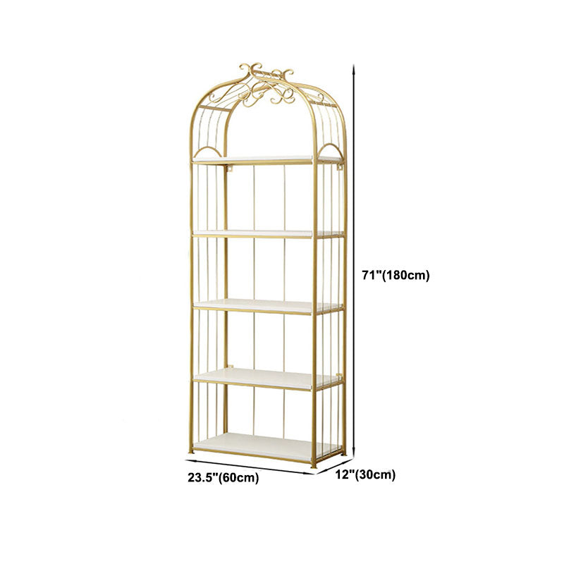 Metal Bookshelf Modern Etagere Bookcase Storage and Display Shelves Clearhalo 'Bookcases' 'furn' 'furn_bookcases' 'Furniture' 'Office Furniture' 5672498