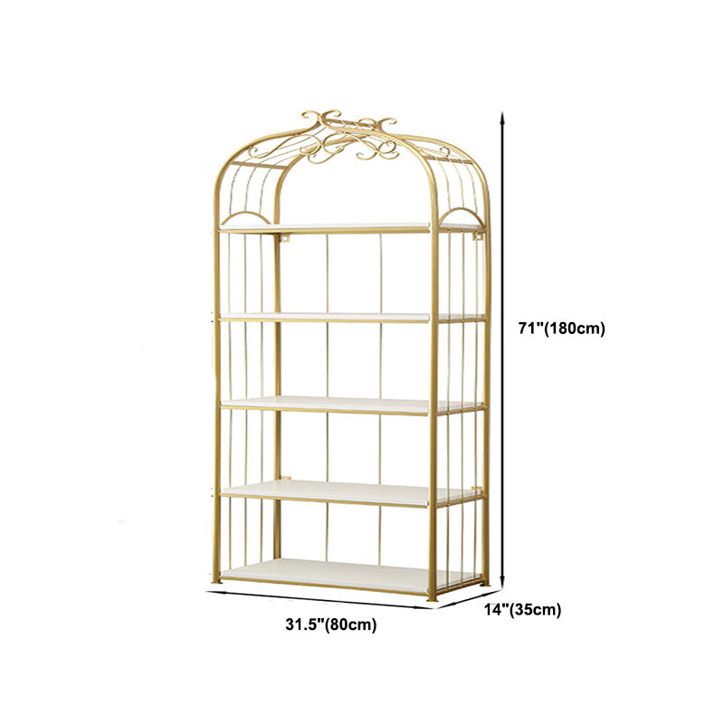 Metal Bookshelf Modern Etagere Bookcase Storage and Display Shelves Clearhalo 'Bookcases' 'furn' 'furn_bookcases' 'Furniture' 'Office Furniture' 5672500