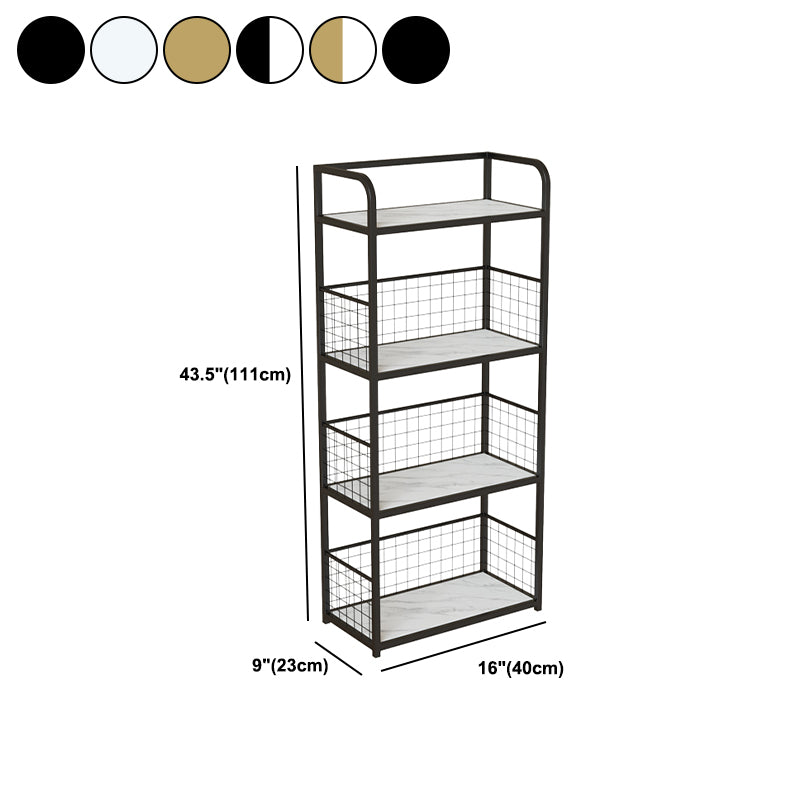 スカンジナビアの長方形の標準本棚を開いてください