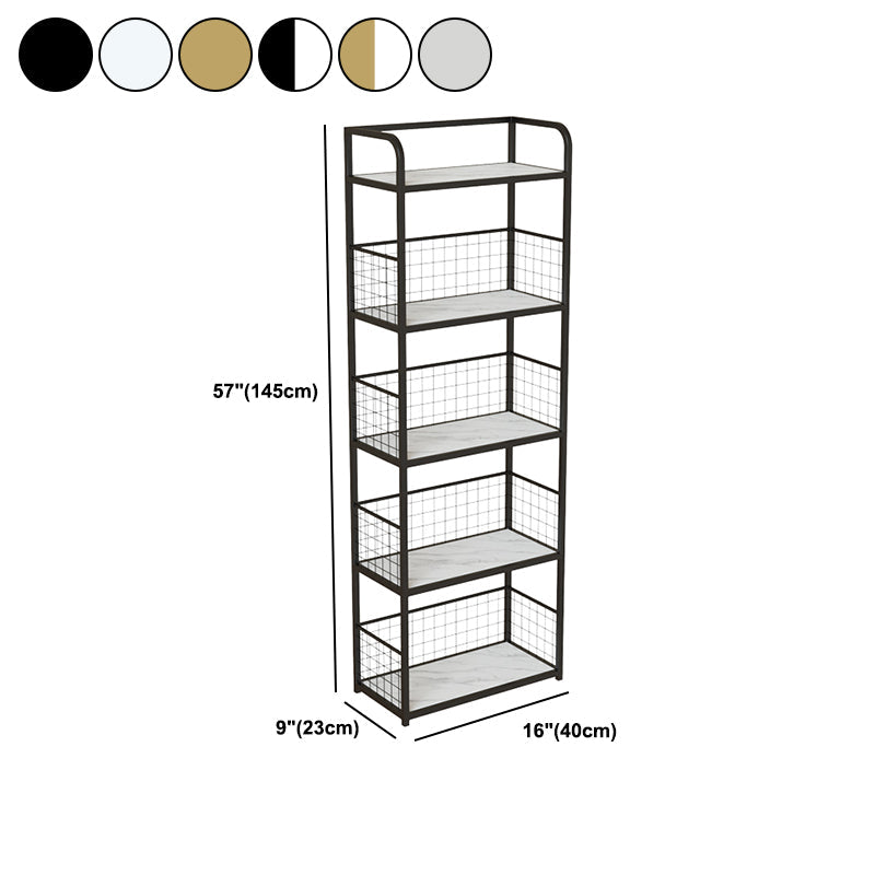 スカンジナビアの長方形の標準本棚を開いてください