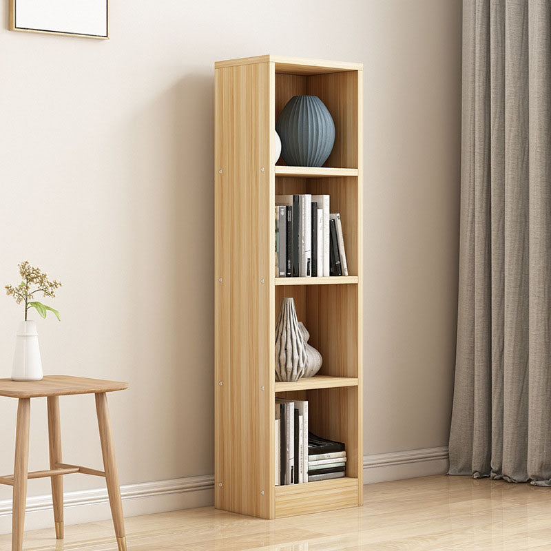 Modern Closed Back Bookshelf Engineered Wood Shelf Bookcase for Study Room