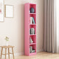 Modern Closed Back Bookshelf Engineered Wood Shelf Bookcase for Study Room