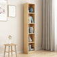 Modern Closed Back Bookshelf Engineered Wood Shelf Bookcase for Study Room