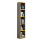Modern Closed Back Bookshelf Engineered Wood Shelf Bookcase for Study Room