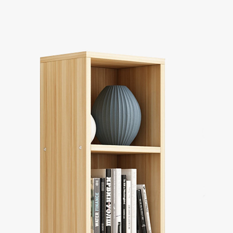 Modern Closed Back Bookshelf Engineered Wood Shelf Bookcase for Study Room