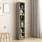 Modern Closed Back Bookshelf Engineered Wood Shelf Bookcase for Study Room