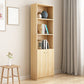 Modern Closed Back Bookshelf Engineered Wood Shelf Bookcase for Study Room