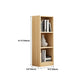 Modern Closed Back Bookshelf Engineered Wood Shelf Bookcase for Study Room