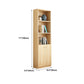 Modern Closed Back Bookshelf Engineered Wood Shelf Bookcase for Study Room