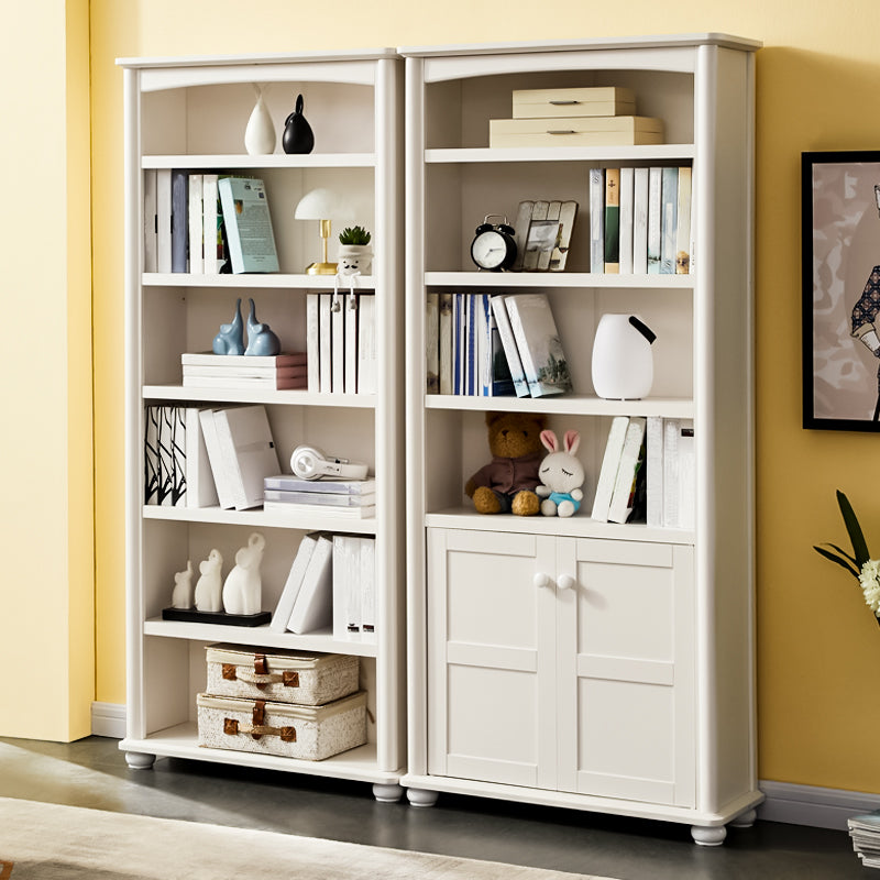 Closed Back Bookshelf Scandinavian Solid Wood Standard Bookcase