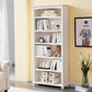 Closed Back Bookshelf Scandinavian Solid Wood Standard Bookcase