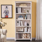 Closed Back Bookshelf Scandinavian Solid Wood Standard Bookcase