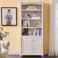 Closed Back Bookshelf Scandinavian Solid Wood Standard Bookcase
