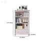 Closed Back Bookshelf Scandinavian Solid Wood Standard Bookcase