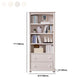 Closed Back Bookshelf Scandinavian Solid Wood Standard Bookcase