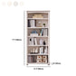 Closed Back Bookshelf Scandinavian Solid Wood Standard Bookcase
