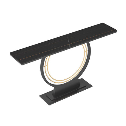 Tabella della console in ardesia di ferro contemporanea rettangolo tavolo da estremità resistente alle macchie