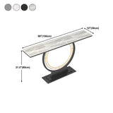 Tabella della console in ardesia di ferro contemporanea rettangolo tavolo da estremità resistente alle macchie