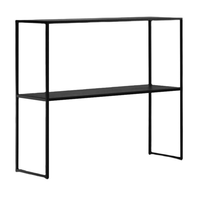 Contemporary Iron Console Table with Shelf and Sled Base,31 inch Clearhalo 'Console Tables' 'console_tables' 'Entry & Mudroom Furniture' 'furn' 'furn_console_tables' 'Furniture' 5672713
