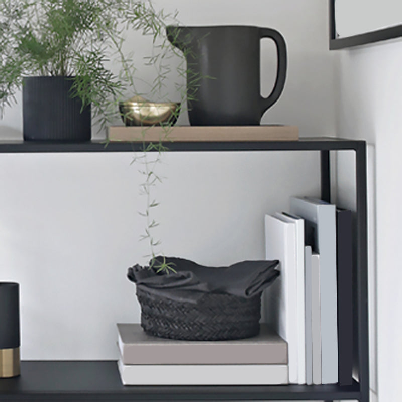 Contemporary Iron Console Table with Shelf and Sled Base,31 inch Clearhalo 'Console Tables' 'console_tables' 'Entry & Mudroom Furniture' 'furn' 'furn_console_tables' 'Furniture' 5672714