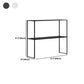 Contemporary Iron Console Table with Shelf and Sled Base,31 inch Clearhalo 'Console Tables' 'console_tables' 'Entry & Mudroom Furniture' 'furn' 'furn_console_tables' 'Furniture' 5672718
