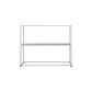 Storage Contemporary Iron Console Table with Shelf and Frame Base