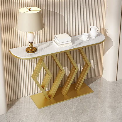 Tavolo da console mezza luna glam resistente al tavolo divano console per esterni