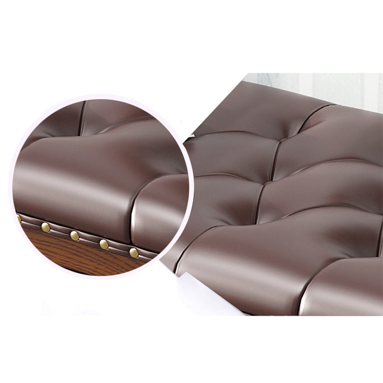 Traditional Solid Wood Entryroom Bench 50"H Tufted Seating Bench with Storage Clearhalo 'Benches' 'Chairs & Seating' 'furn' 'furn_benches' 'Furniture' 'Living Room Furniture' 5672868