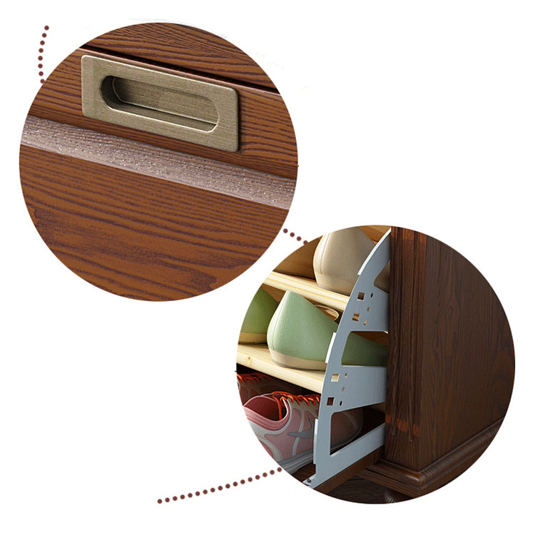 Traditional Solid Wood Entryroom Bench 50"H Tufted Seating Bench with Storage Clearhalo 'Benches' 'Chairs & Seating' 'furn' 'furn_benches' 'Furniture' 'Living Room Furniture' 5672870