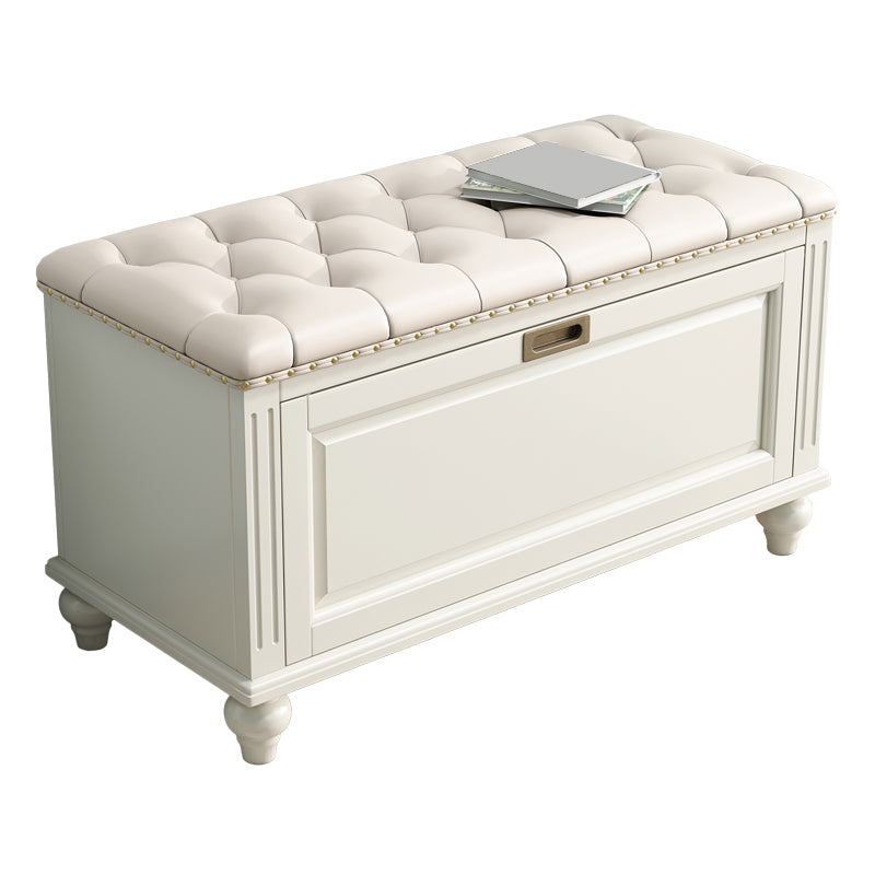 Traditional Solid Wood Entryroom Bench 50"H Tufted Seating Bench with Storage Clearhalo 'Benches' 'Chairs & Seating' 'furn' 'furn_benches' 'Furniture' 'Living Room Furniture' 5672873