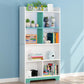 Vertical Wooden Bookcase White Closed Storage Bookshelf for Home Office