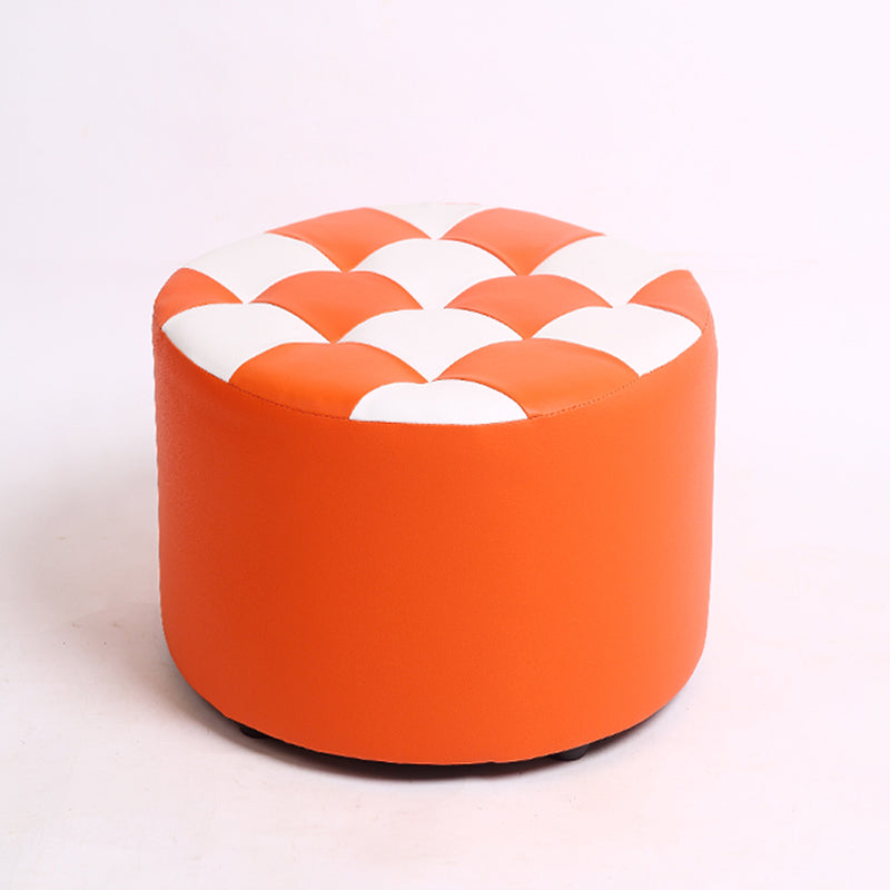Modern Resistente alla macchia standard Round Control Modello in pelle POUF per salotto