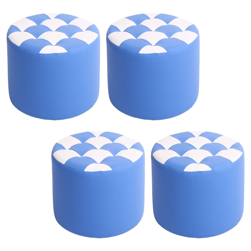 Modern Resistente alla macchia standard Round Control Modello in pelle POUF per salotto