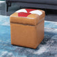 Water Resistant Round Standard Modern Color Lump Leather Ottoman