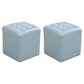 Tufted Ottoman Mid-Century Modern Echt lederen vierkante waterbestendige kubus Ottoman