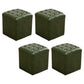 Tufted Ottoman Mid-Century Modern Echt lederen vierkante waterbestendige kubus Ottoman
